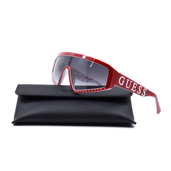NEW GUESS GU7695-S/S 66B RED GREY LENS AUTHENTIC SUNGLASSES - Picture 9 of 11